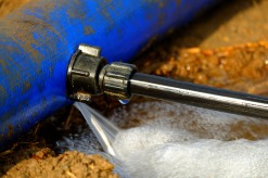 burst water main pipe leak repair